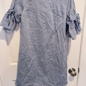 Who What Wear Light Blue Chambray shirt dress